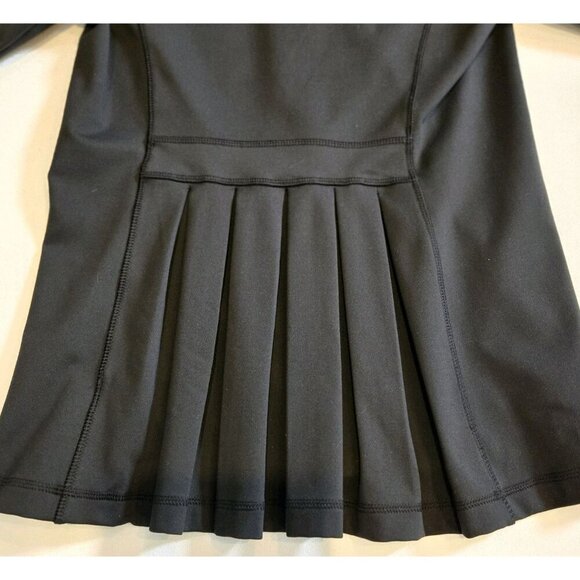 Reebok Black Full Zip Athletic Jacket Womens Medium Stretch Lightweight Ruffle - Picture 10 of 10